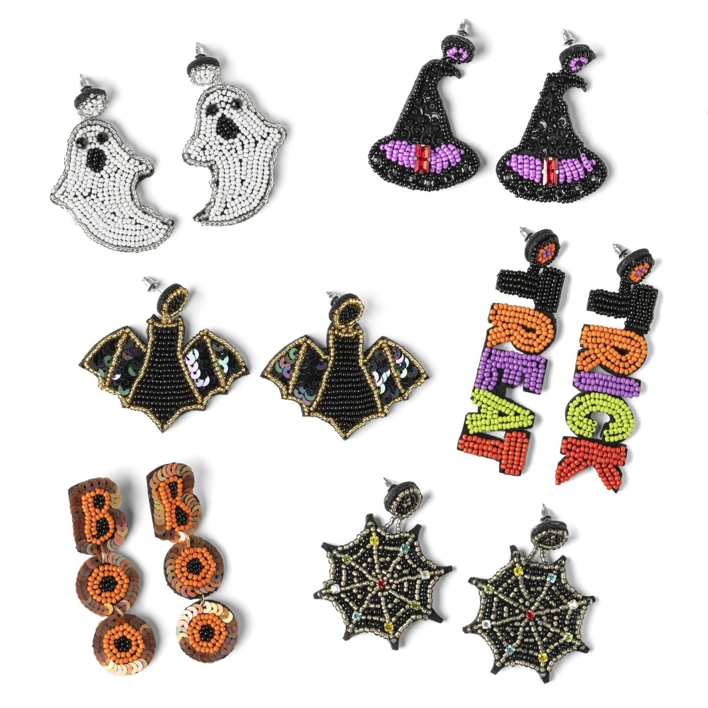 Halloween Witch Please Beaded Earrings - 6 Styles To Choose From