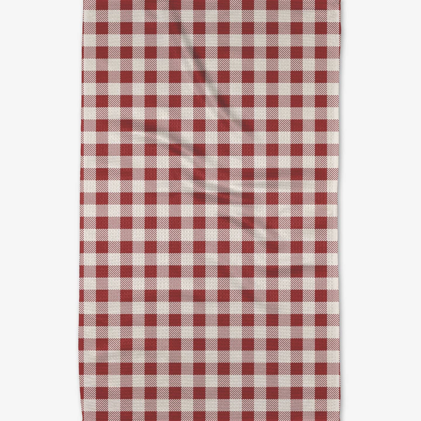 Christmas Gingham Red Tea Towel