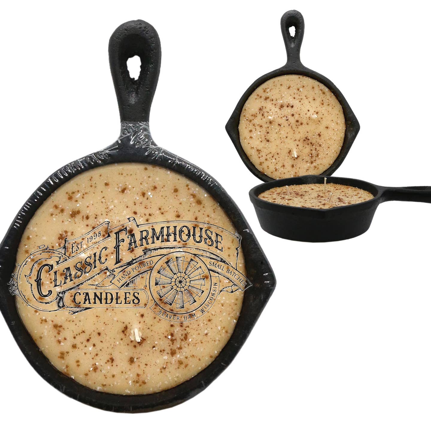 Snickerdoodle 8 oz Cast Iron Pan Candle