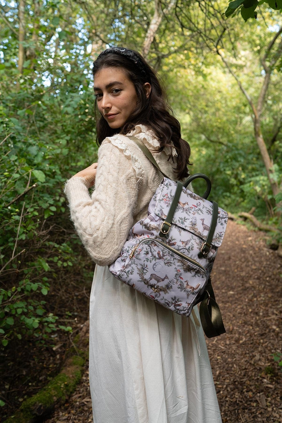 Fable A Night's Tale Woodland Mini Backpack - Crystal Grey