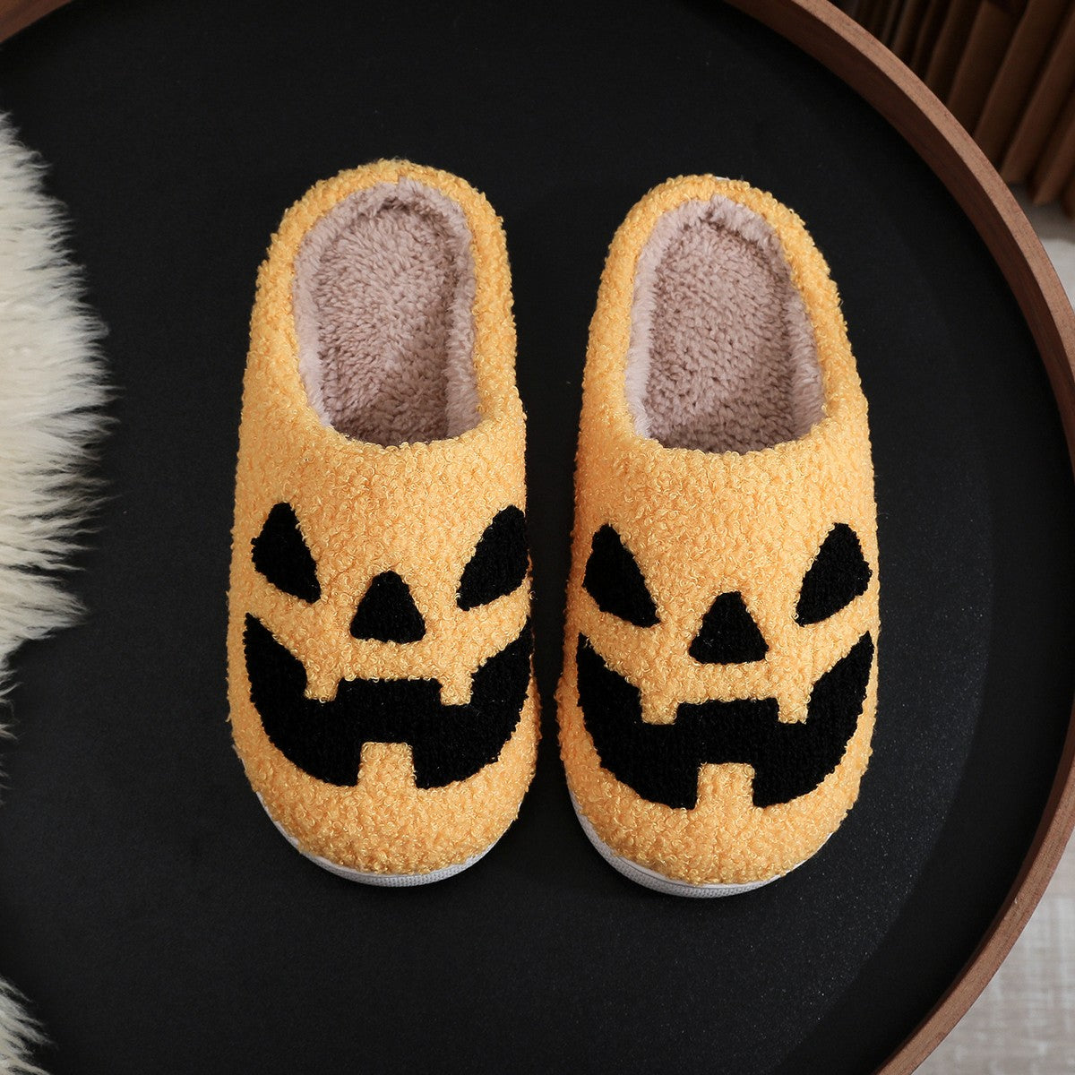 Pumpkin Halloween Slippers