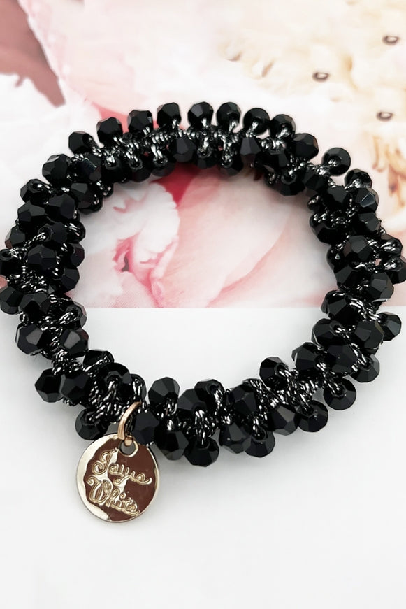 Black Crystal Hair Elastic