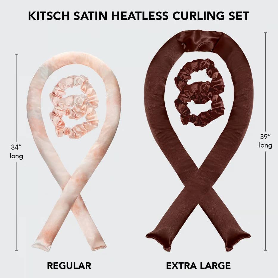 Xl Satin Heatless Curling Set - Chocolate - FINAL SALE