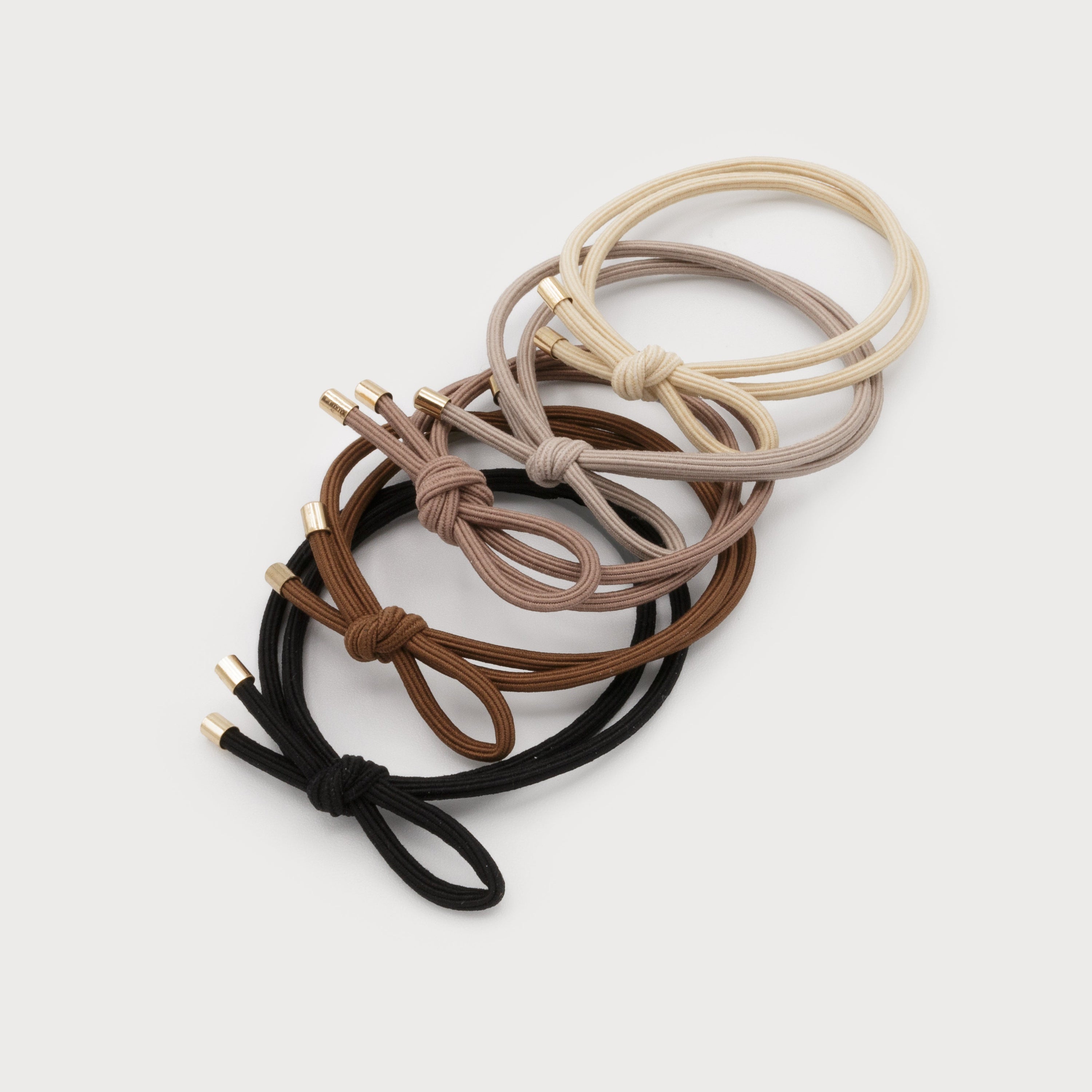 Bow Neutrals Pack Of 5 Hair Elastics