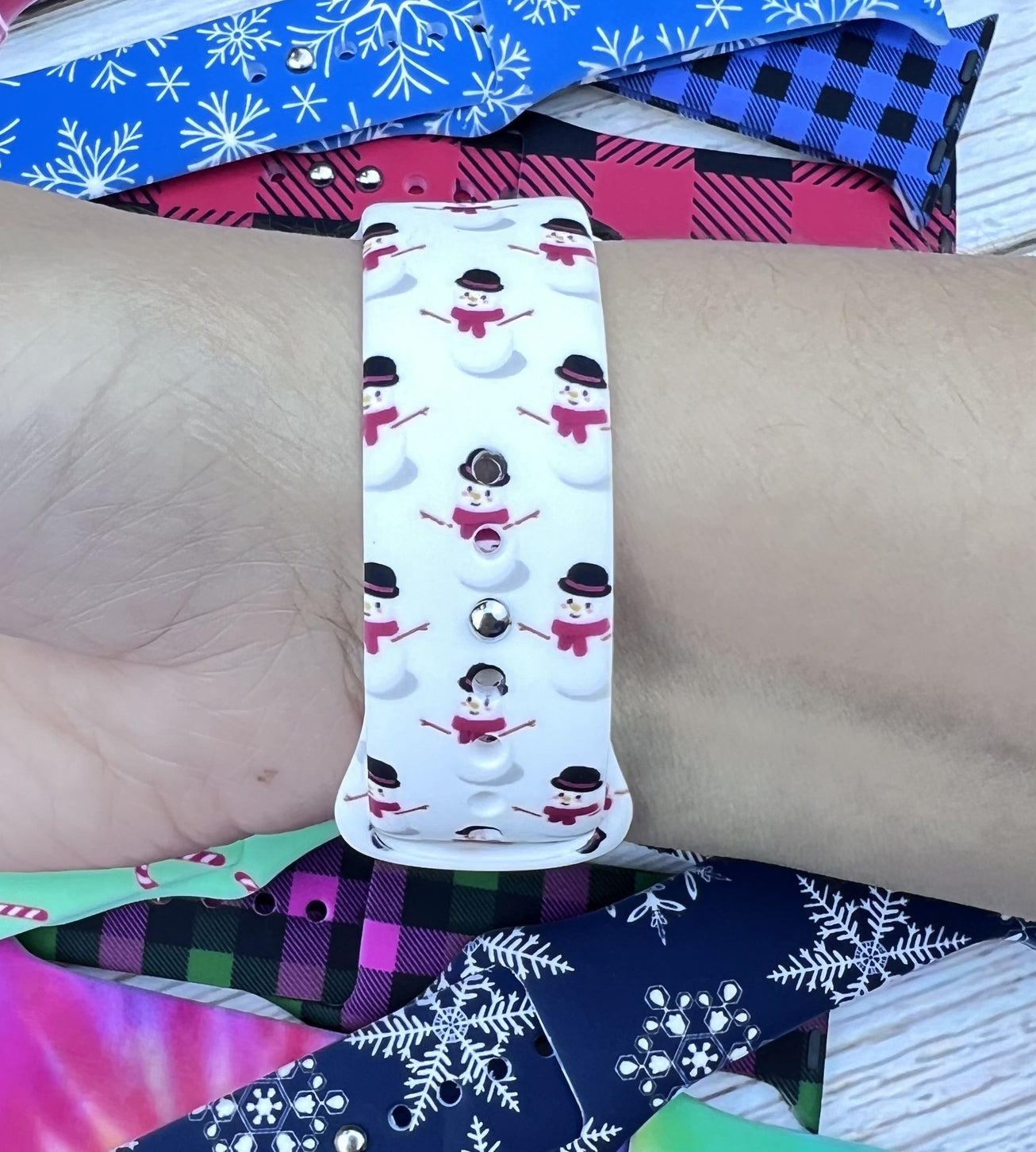 Snowmen Silicone Apple Watch Band 42/44/45mm