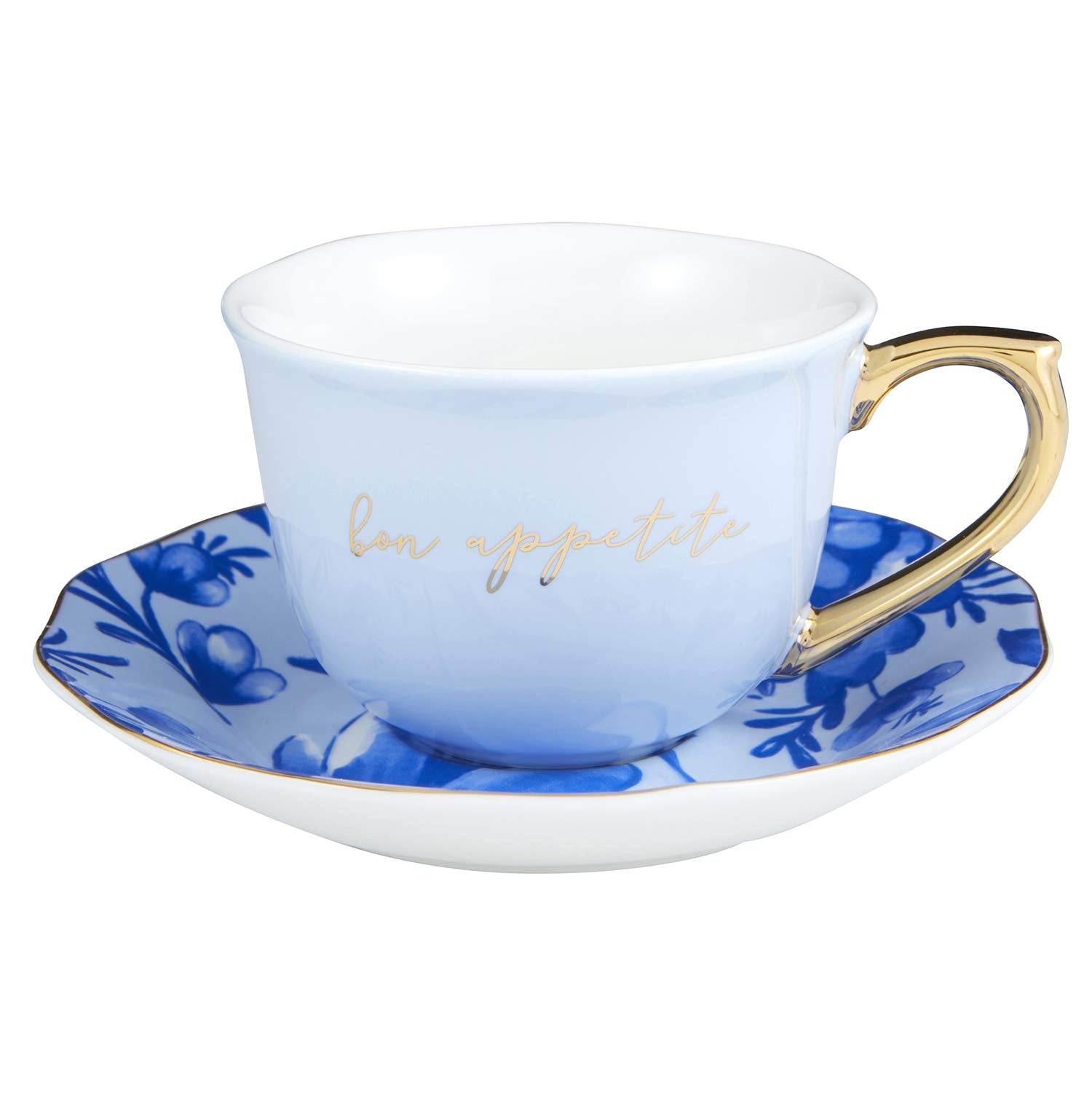 Bon Appetite Teacup & Saucer