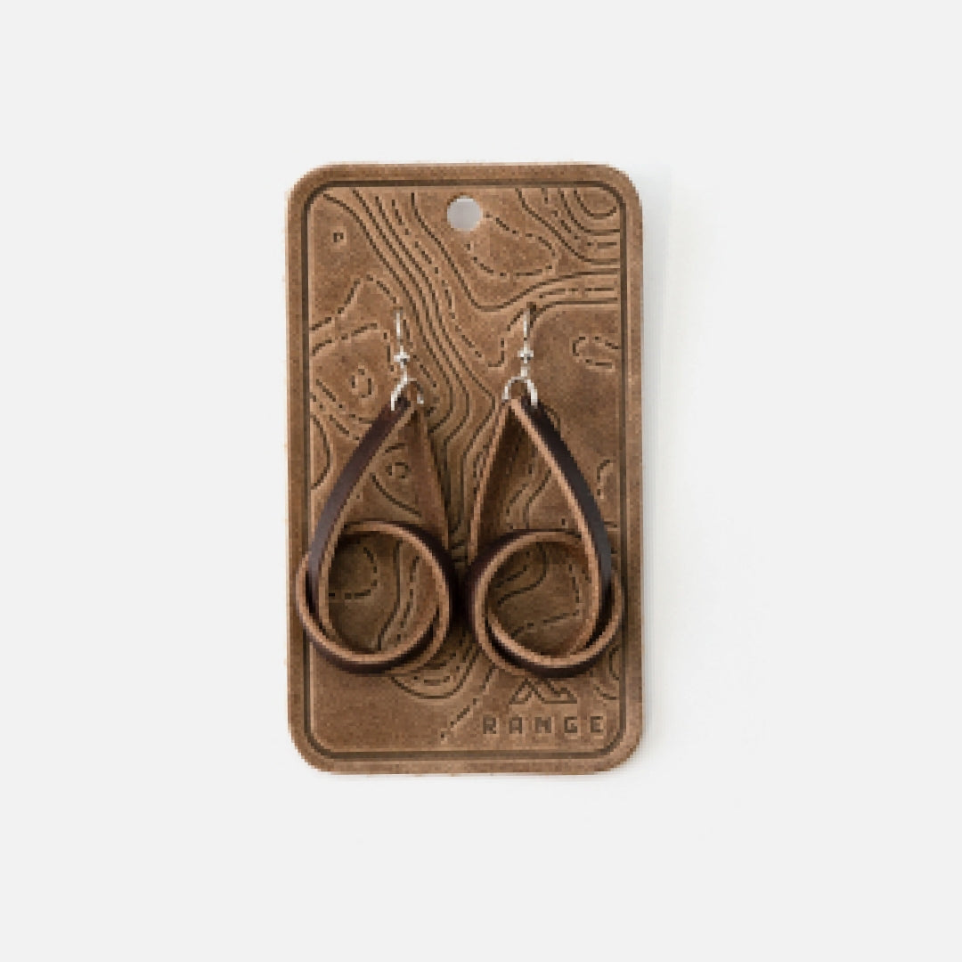 Nut Brown Knot Earrings - FINAL SALE