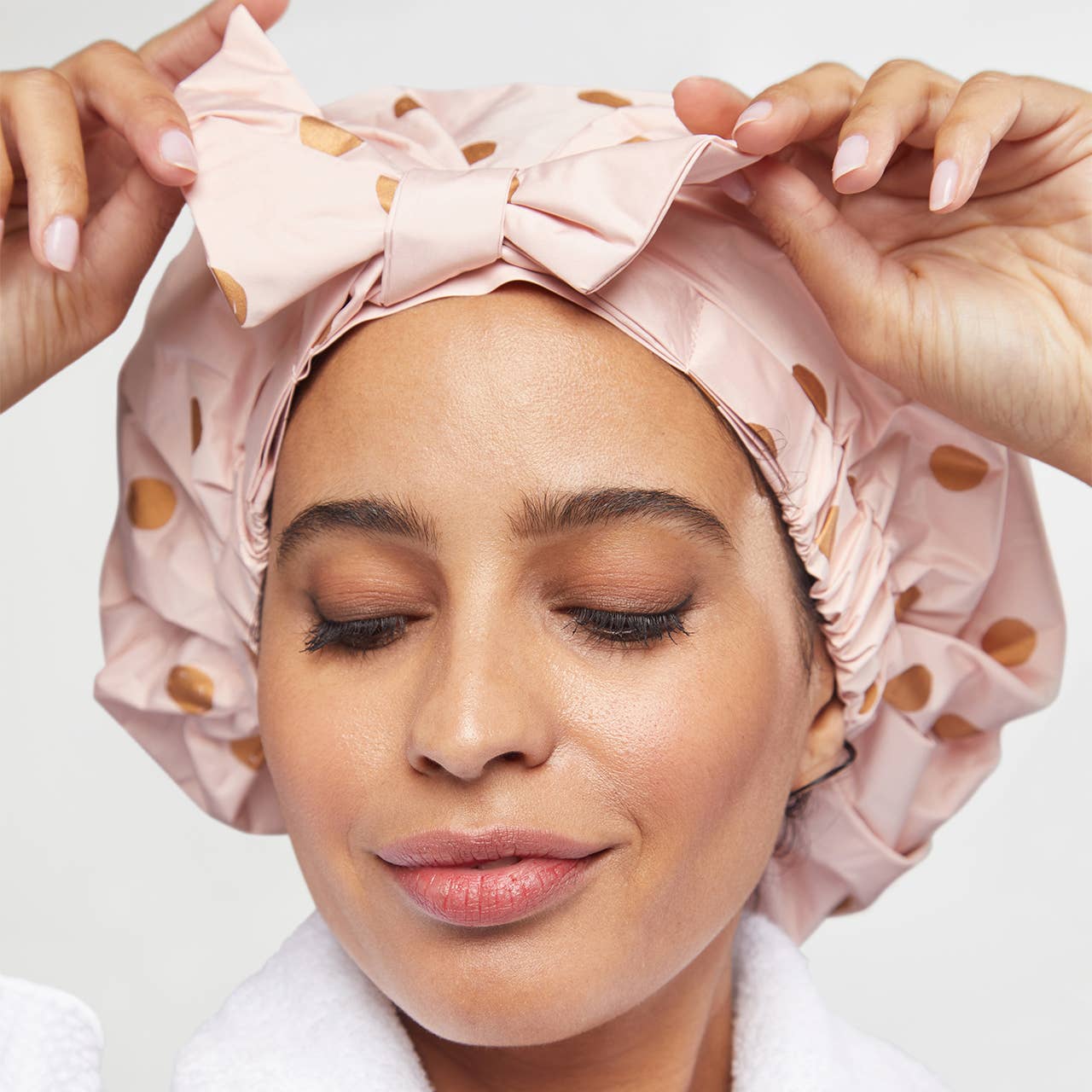 Blush Dot Kitsch Shower Cap - FINAL SALE