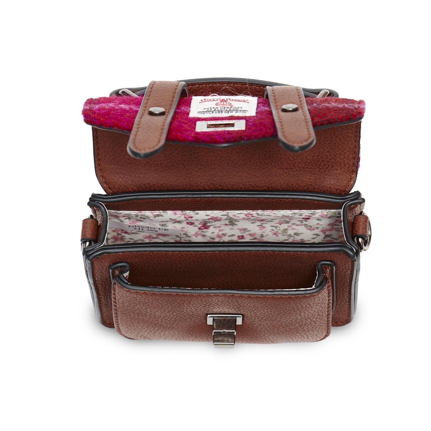 The Wee Satchel - Fuchsia Tartan