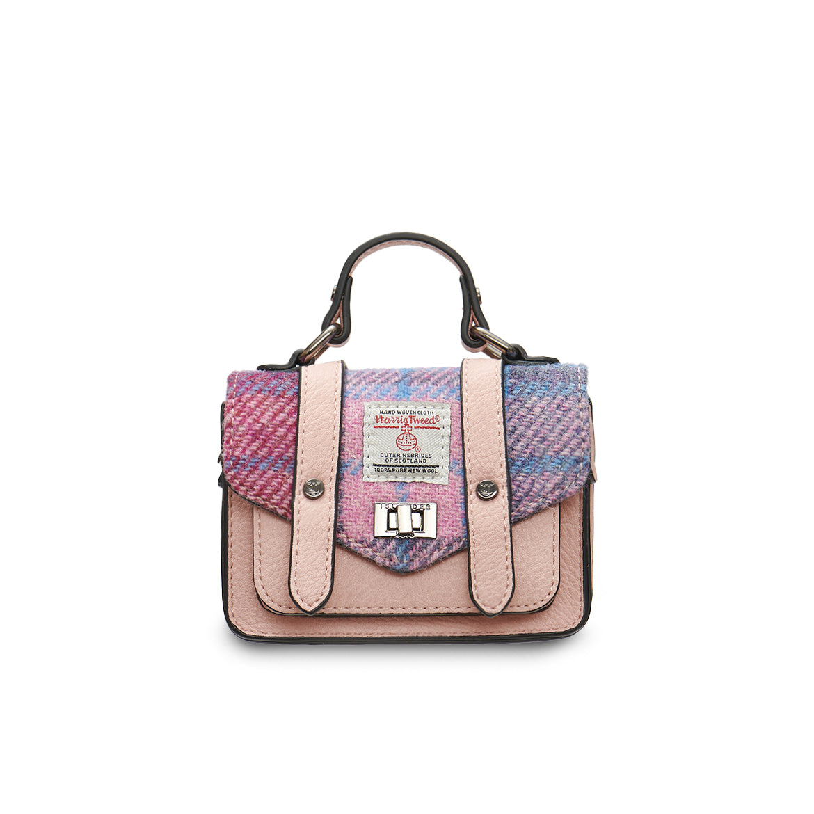 The Wee Satchel - Pink & Blue Tartan