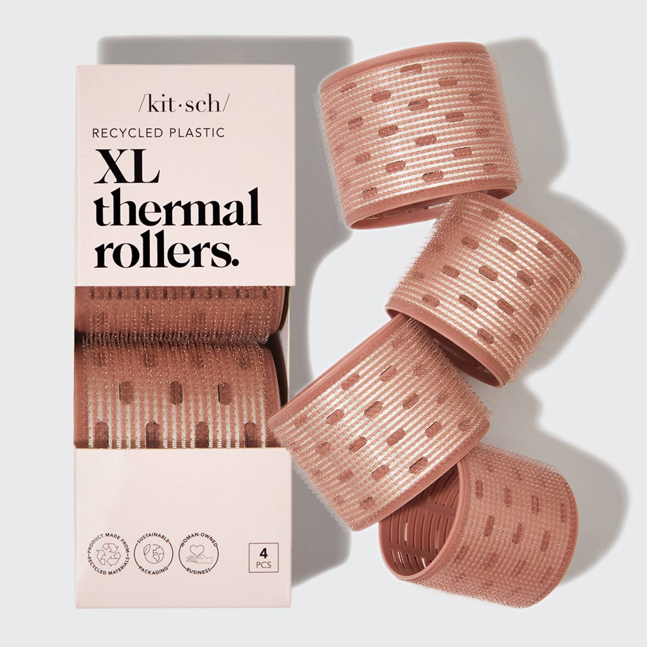 XL Thermal Rollers 4pc Set - Terracotta - FINAL SALE