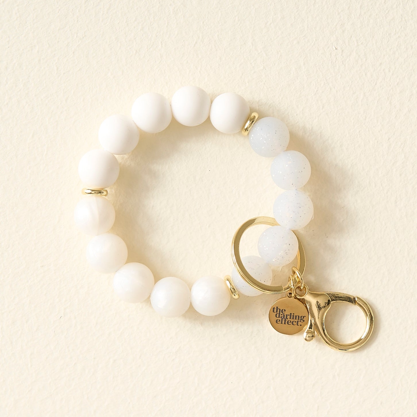 Hands-Free Keychain Wristlet - Pearl