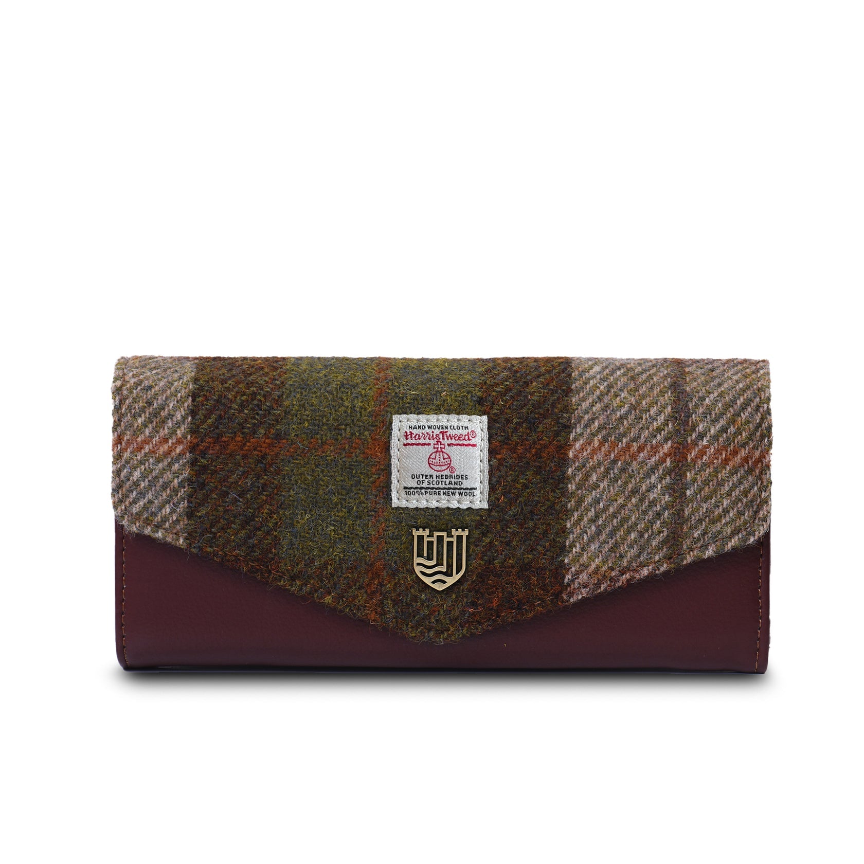 The Large Clasp Wallet - Chestnut Tartan