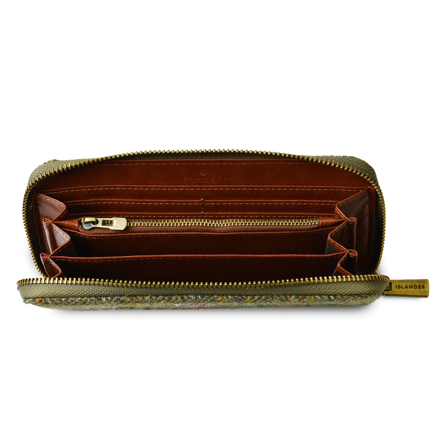 The Long Zip Wallet - Chestnut Tartan