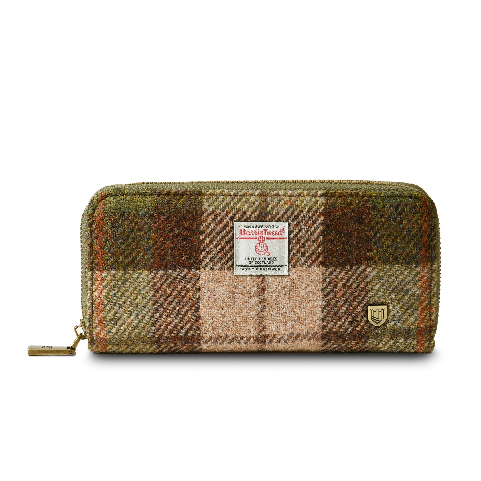 The Long Zip Wallet - Chestnut Tartan