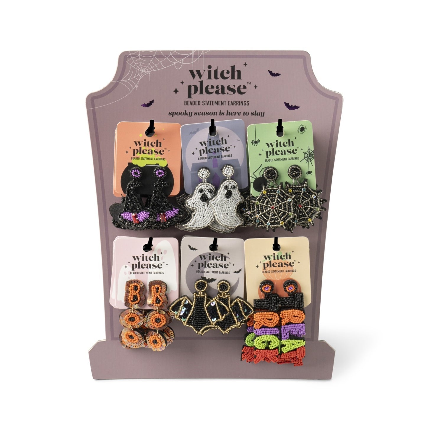 Halloween Witch Please Beaded Earrings - 6 Styles To Choose From