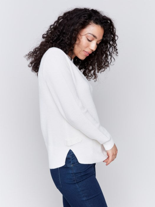 Circle hem sweater best sale