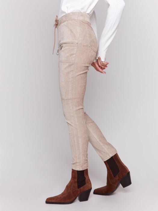 Almond Corduroy Jogger Pant