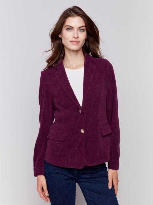 Mulberry Yarn Dye Plaid Blazer