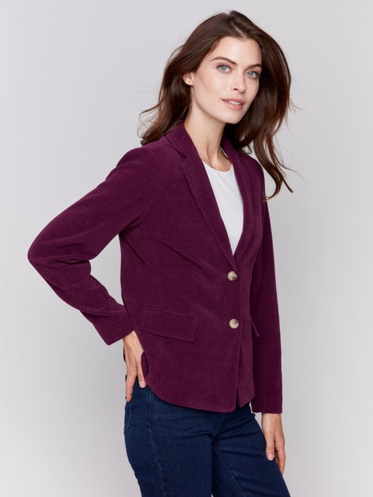 Mulberry Yarn Dye Plaid Blazer