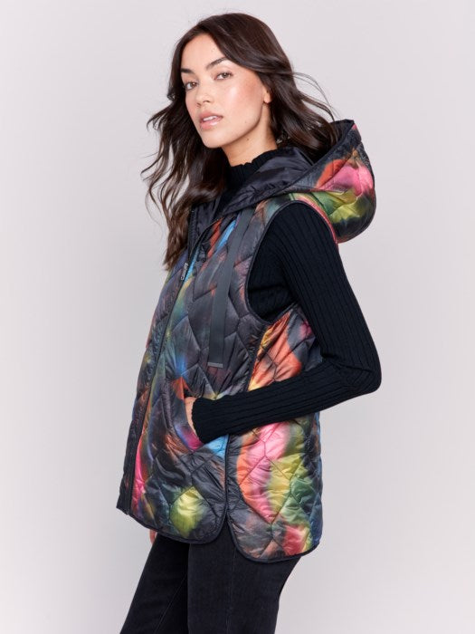 Neon Short Quilted Puffer Vest