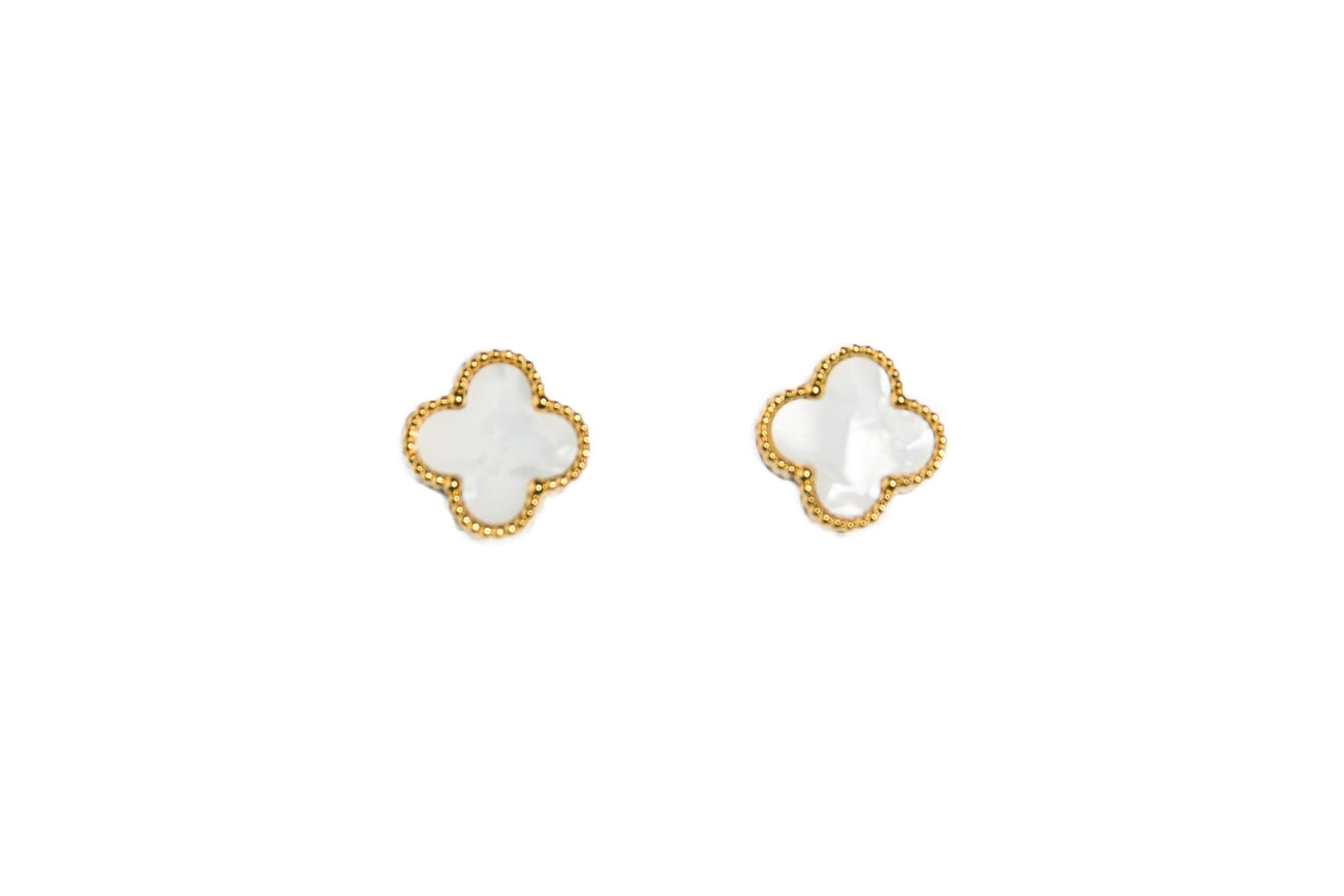 White Clover Earrings