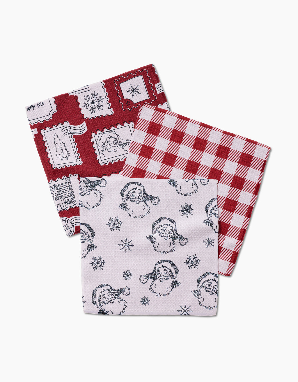 Christmas Santa Dishcloth Set