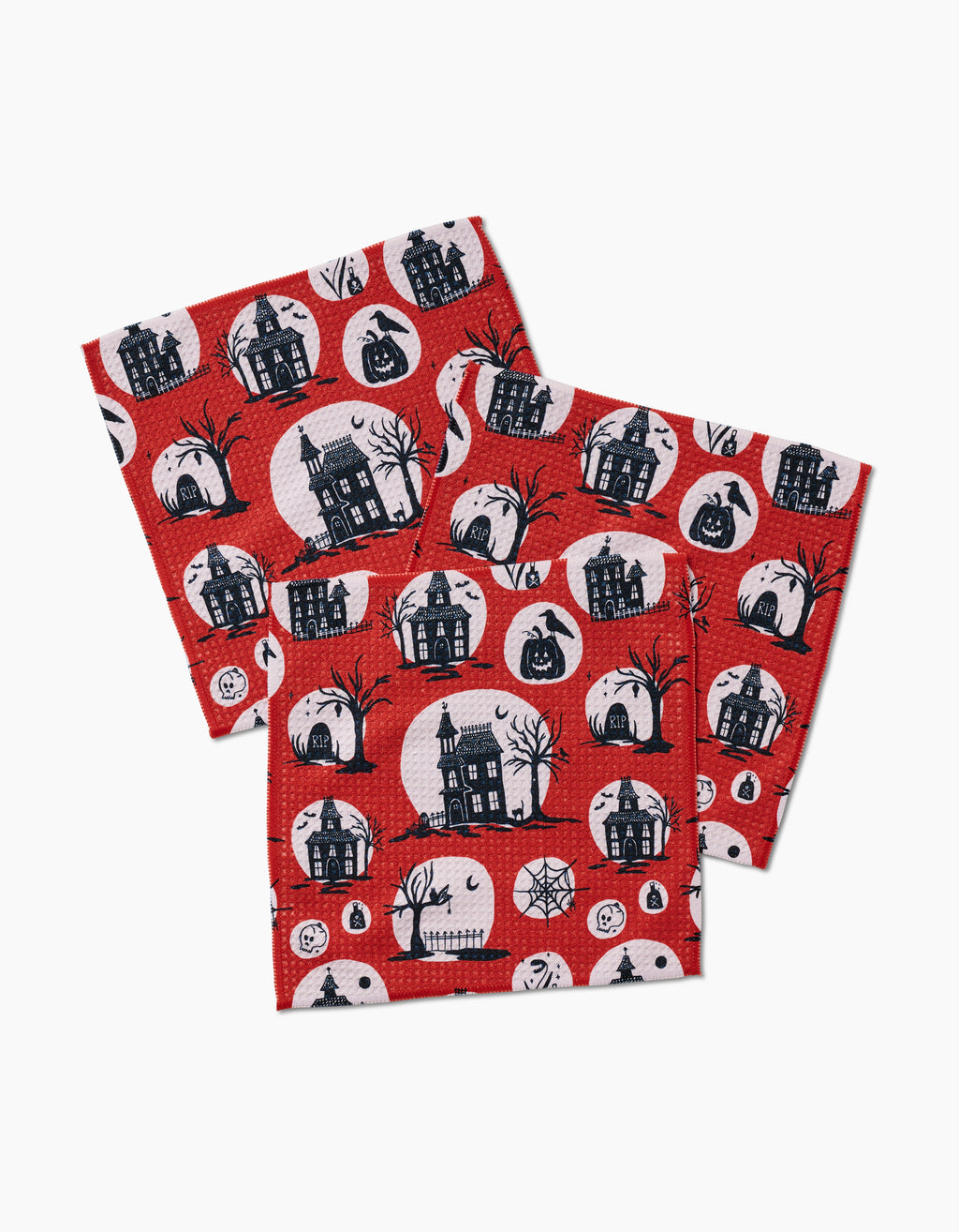 Haunted House Dishcloth Set