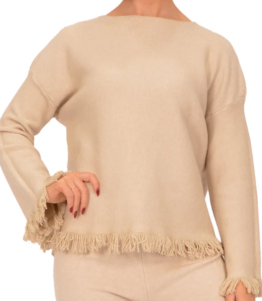 Be Frayed Edge Sweater