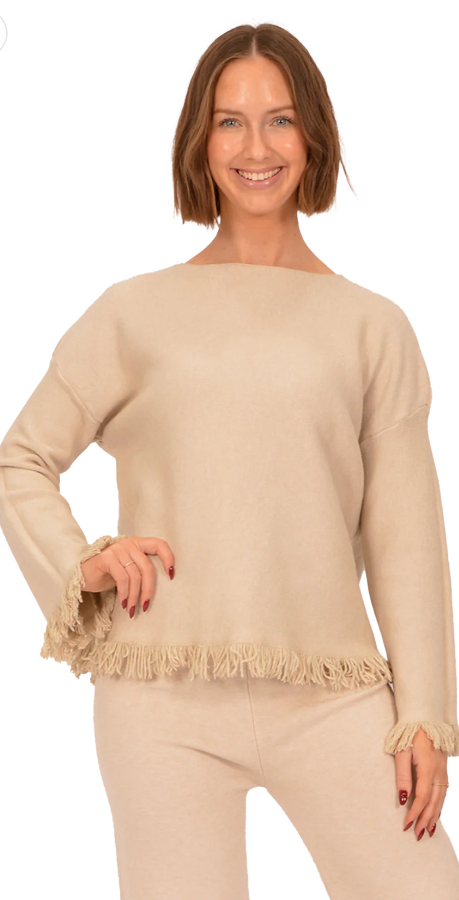 Be Frayed Edge Sweater