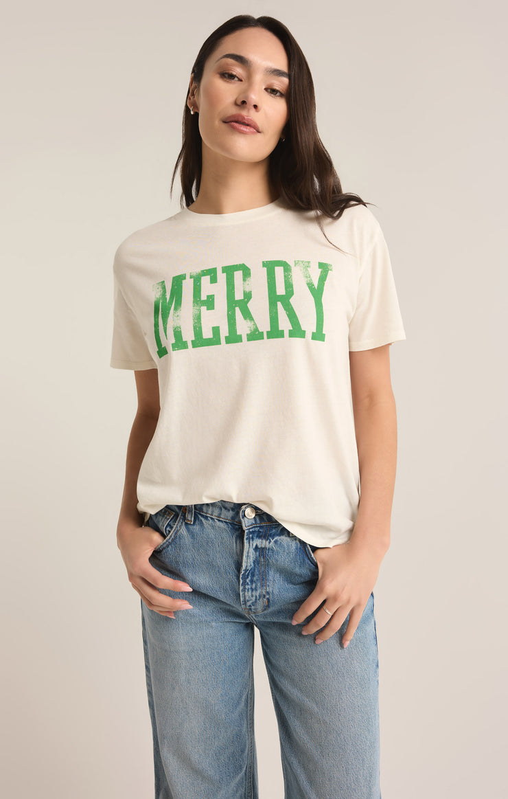 Merry Boyfriend Tee Sea Salt