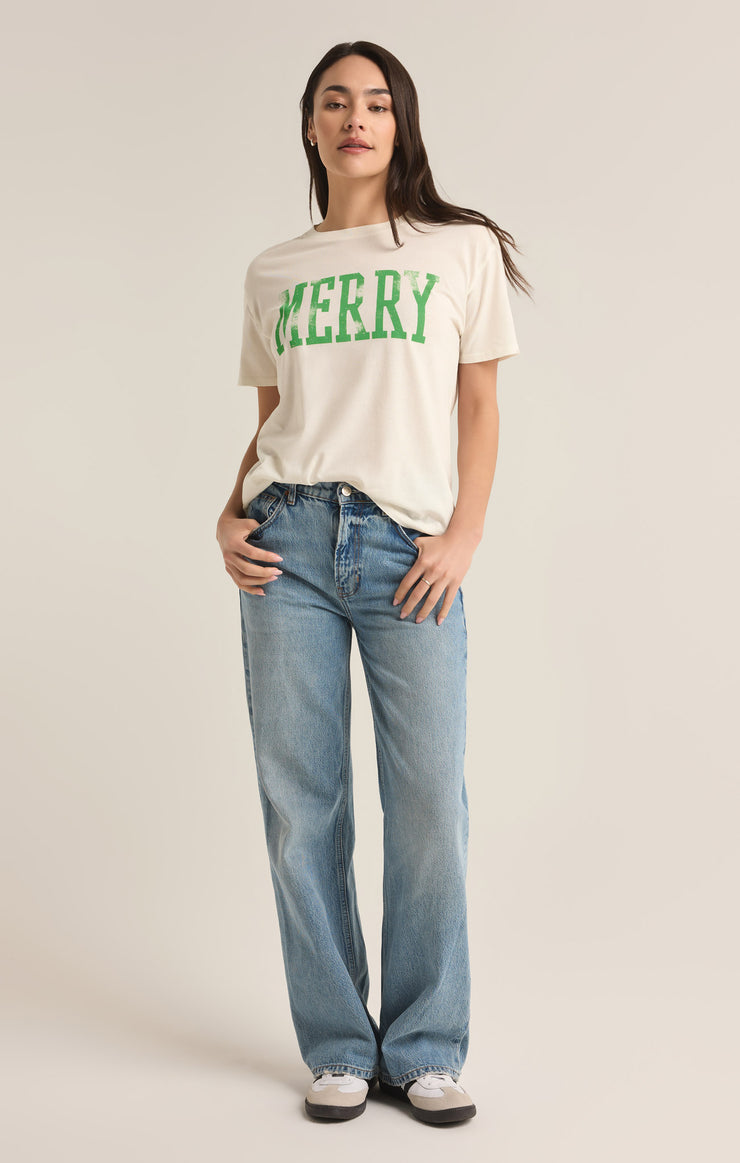 Merry Boyfriend Tee Sea Salt