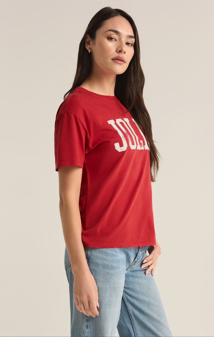 Jolly Haute Red Boyfriend Tee