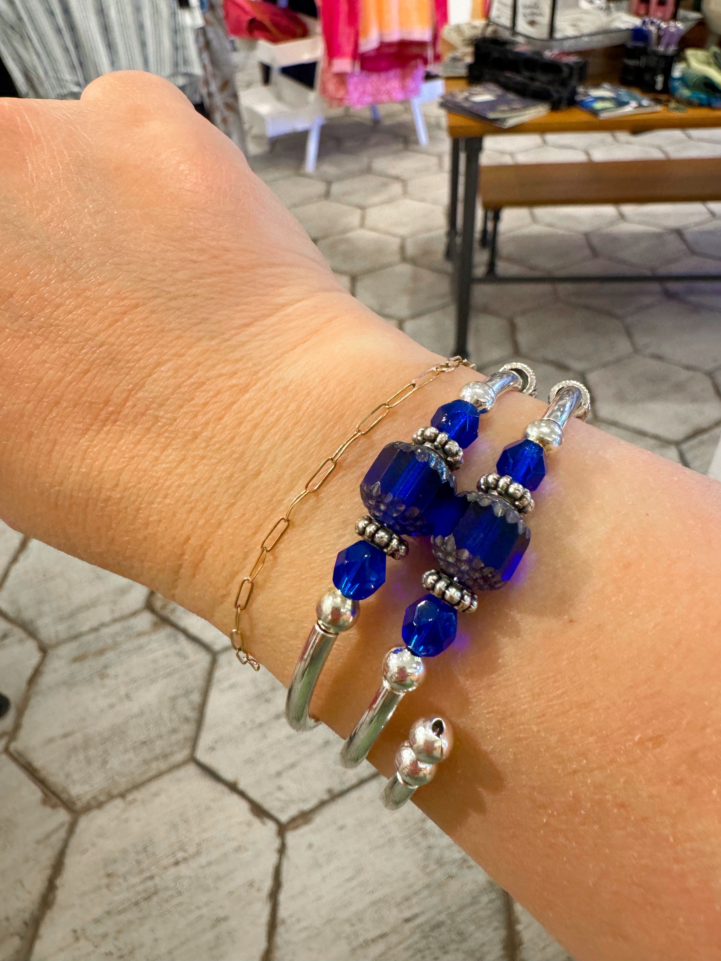 Sapphire Cathedral Wrap Bracelet