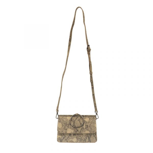 Natural Python Aria Ring Bag