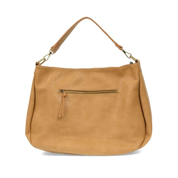 Camel Kali Woven Slouchy Hobo