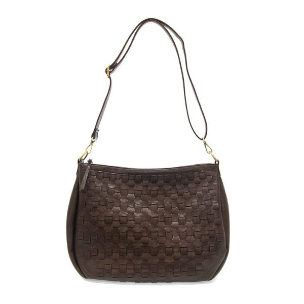 Espresso Bean Kali Woven Slouchy Hobo