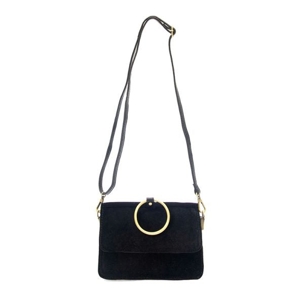 Black Velvet Aria Ring Bag