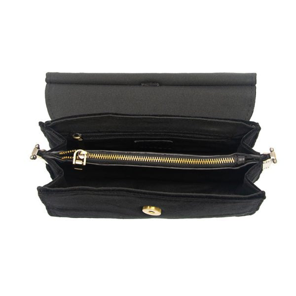 Black Velvet Aria Ring Bag