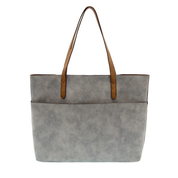 Light Grey Danica Tote w/Laptop Spot - FINAL SALE