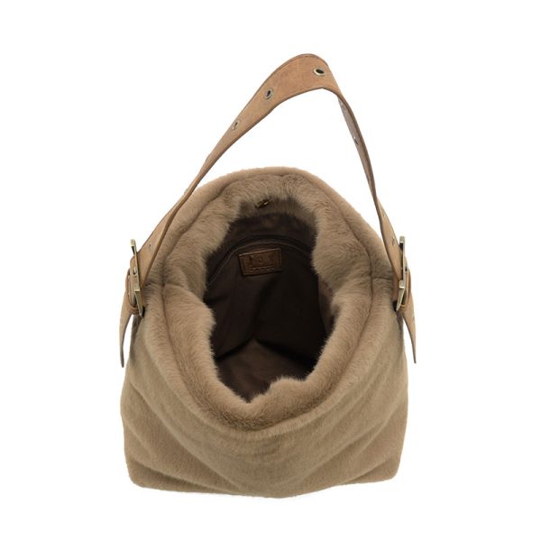 Teresa Coffee Faux Fur Hobo