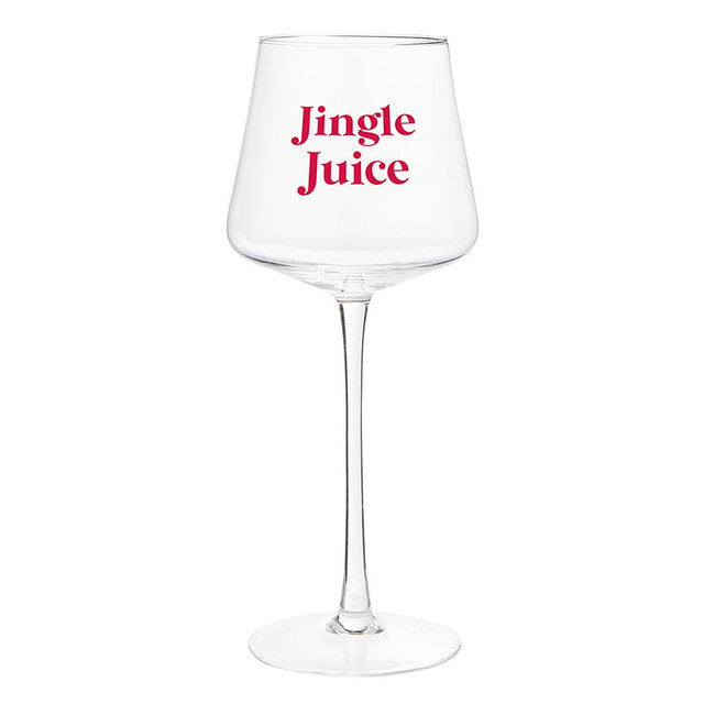 Boxed Jingle Juice Stemmed Wine Glass