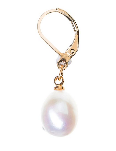 Gold Pearl Earring