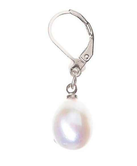 Silver Pearl Earring