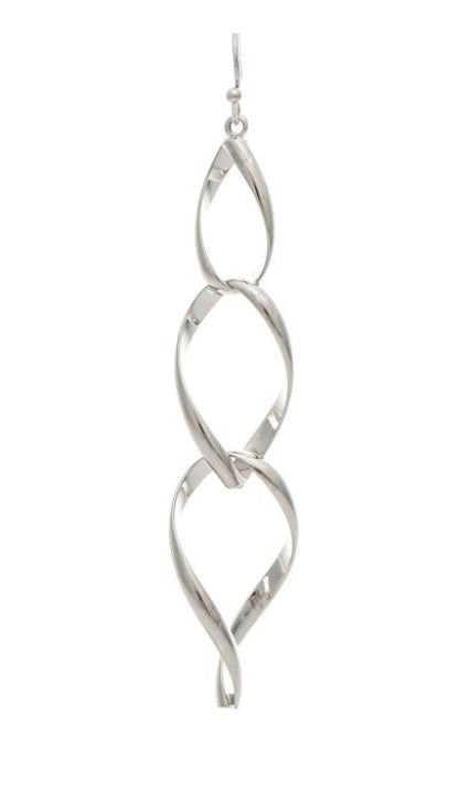 Silver Infinity Links Earring