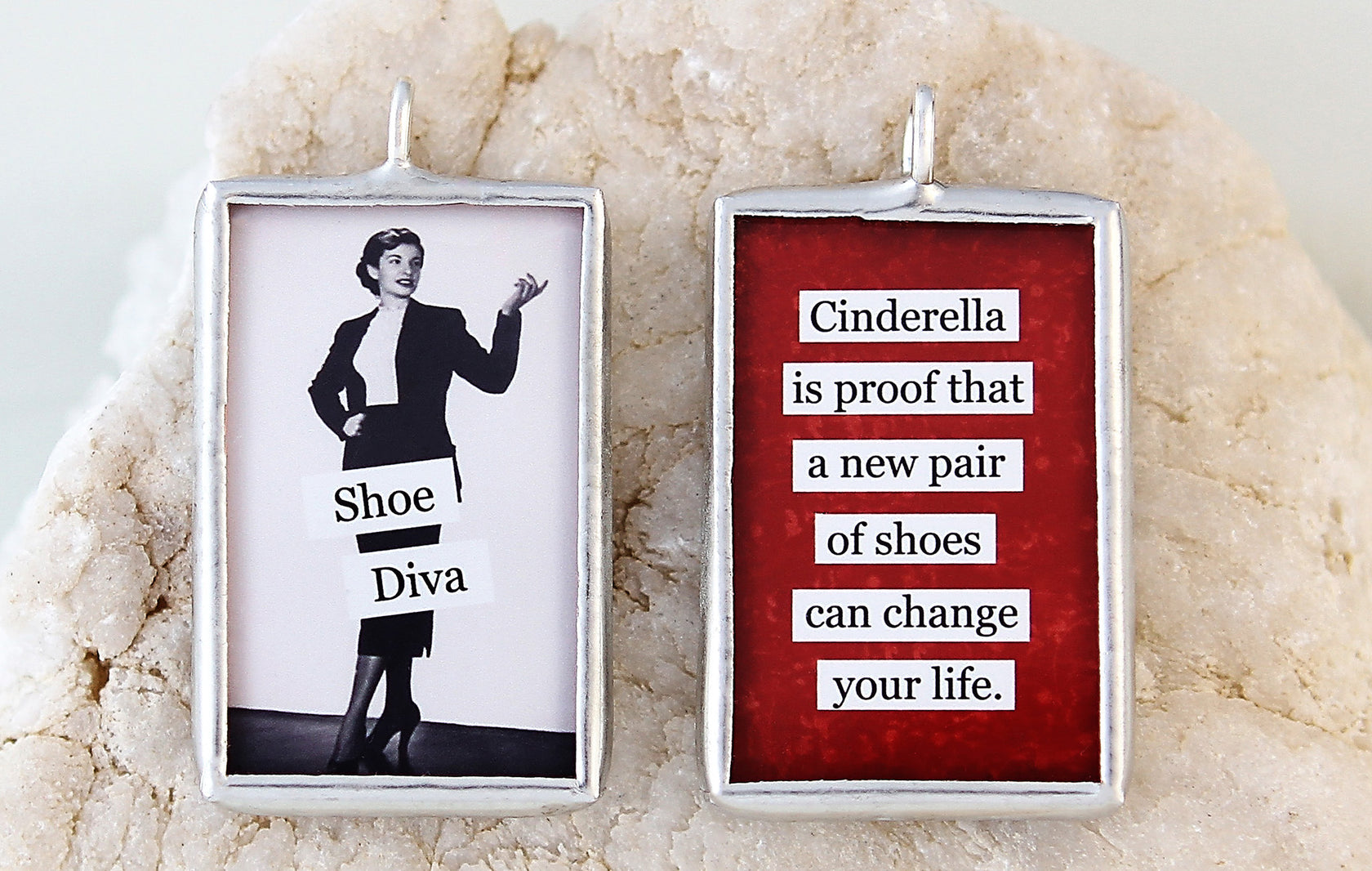 Shoe Diva Soldered Art Charm 30" Necklace