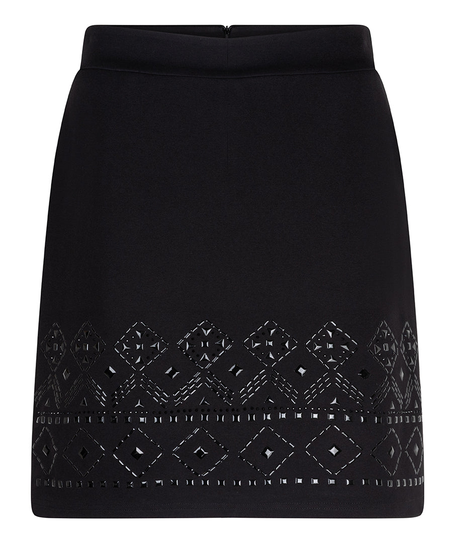 Black Embellished Skirt