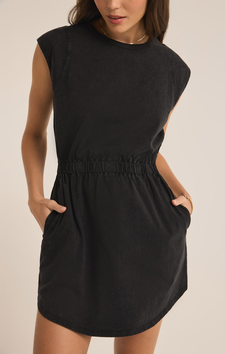 Paxton Black Jersey Dress - FINAL SALE