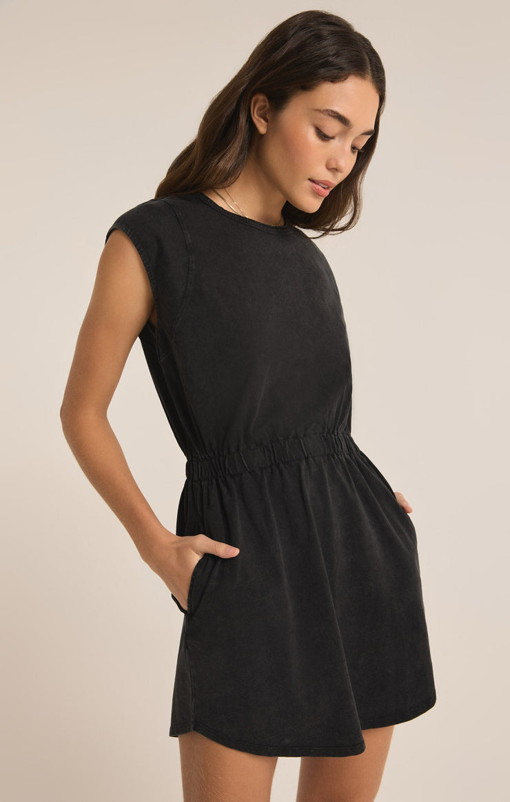 Paxton Black Jersey Dress - FINAL SALE