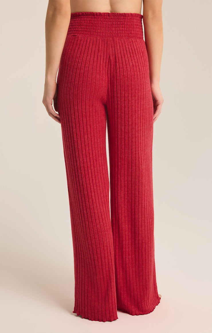 Haute Red Dawn Smocked Rib Pant